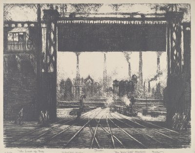 Jernporten, Charleroi av Joseph Pennell