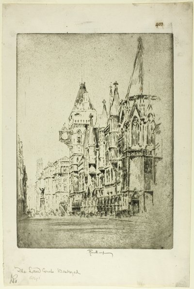 Lovdomstolene av Joseph Pennell