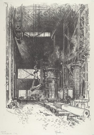 The New Gun-Pit av Joseph Pennell
