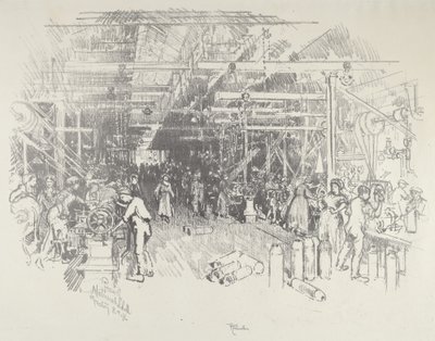Skallfabrikken, 1916. av Joseph Pennell