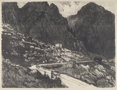 The Shining Rocks, Delphi, 1913. av Joseph Pennell