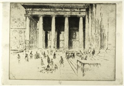 The Steps, British Museum av Joseph Pennell