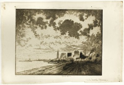 The Tracks, Chicago av Joseph Pennell