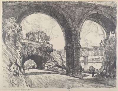 Tunnelen i parken, 1912. av Joseph Pennell