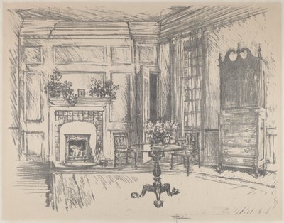 The Upper-room, Stenton av Joseph Pennell