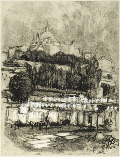 Vaskeplassen i Madrid av Joseph Pennell