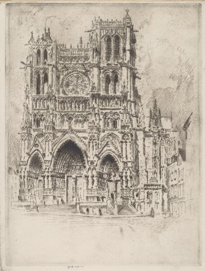 Vestfronten, Amiens av Joseph Pennell