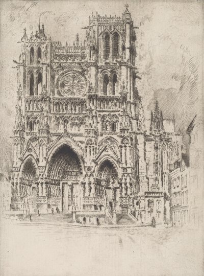 Vestfronten, Amiens, 1907. av Joseph Pennell