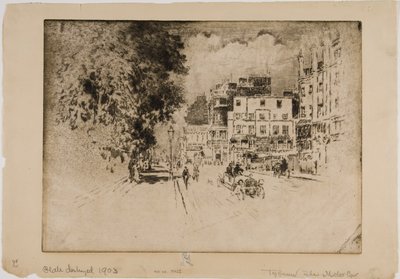 Tyburn, motorbilen av Joseph Pennell