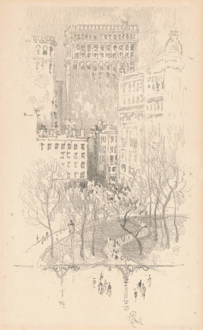 Union Square, 1904. av Joseph Pennell