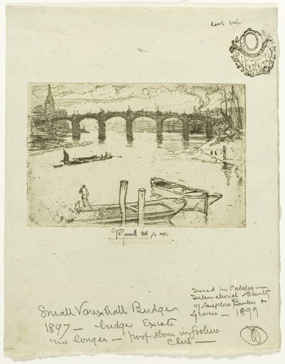 Vauxhall Bridge av Joseph Pennell