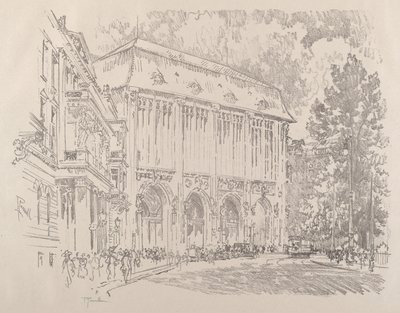 Wertheim, Leipziger Platz, Berlin, 1921. av Joseph Pennell