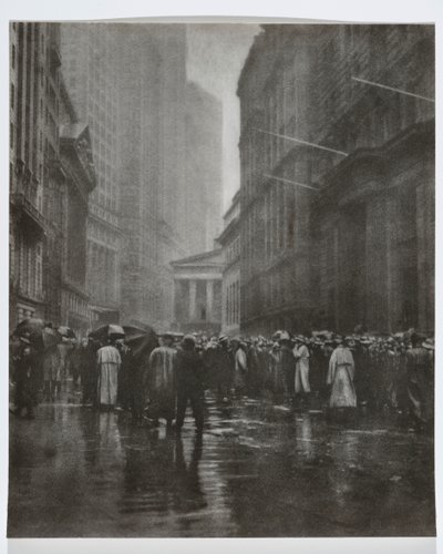 The Curb Market - New York, 1921 (bromoil-trykk) av Joseph Petrocelli