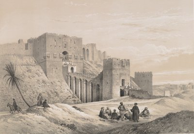 48. Aleppo slott, 1843. av Joseph Philibert Girault De Prangey