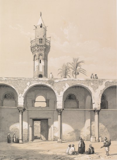 4. Moskeen i Amrou, Kairo, 1843. av Joseph Philibert Girault De Prangey