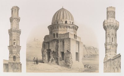 87. Graver og minareter, Kairo, 1843. av Joseph Philibert Girault De Prangey