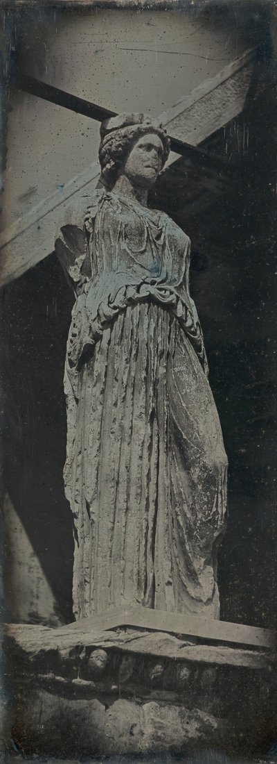 Caryatid, Erechtheion, Athen, 1842. av Joseph Philibert Girault De Prangey