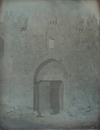 Damaskus-porten, Jerusalem, 1842-44. av Joseph Philibert Girault De Prangey