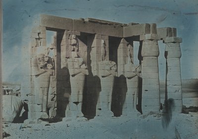 Ramesseum, Theben, 1844. av Joseph Philibert Girault De Prangey