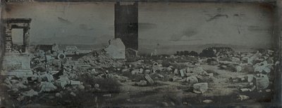 Ruiner og forgrunn, Akropolis, Athen, 1842. av Joseph Philibert Girault De Prangey