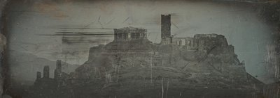 Vestlig tilnærming til Akropolis, Athen, 1842. av Joseph Philibert Girault De Prangey