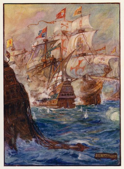 Erobringen av Gibraltar av Joseph Ratcliffe (after) Skelton