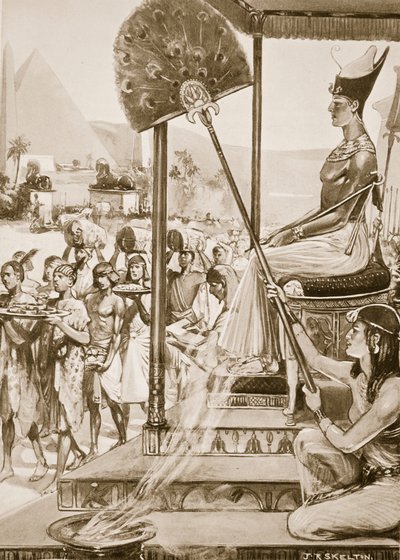 Bringing Tribute to Ramses II (19. dynasti), illustrasjon fra 