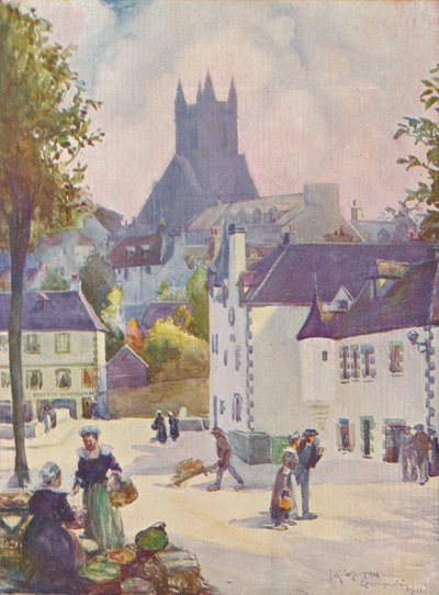 Våren i Bretagne Quimperlé, 1911, 1913 av Joseph Ratcliffe Skelton