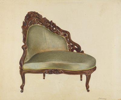 Love Seat, ca. 1940. av Joseph Rothenberg