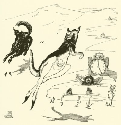 Old Man Kengaroo (gravering) av Joseph Rudyard (after) Kipling
