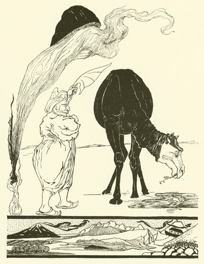 Djinnen med ansvar for All Deserts (gravering) av Joseph Rudyard (after) Kipling