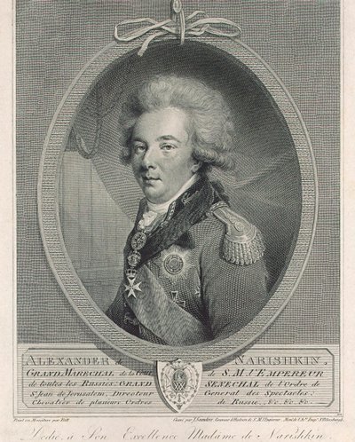 Portrett av grev Alexander Lvovich Naryshkin 1760-1826, 1801 av Joseph Saunders