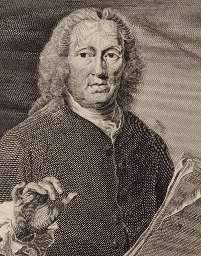 Portrett av sangeren og komponisten Richard Leveridge 1670-1758, 1793. av Joseph Saunders