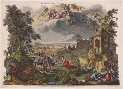 Sommer av Joseph Sebastian Klauber, Johann Baptist Klauber, after Johann Wolfgang Baumgartner