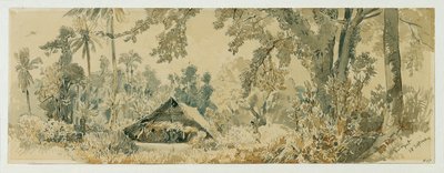 Innfødt hytte på Puinipet (Ponape) Island, Caroline Islands av Joseph Selleny