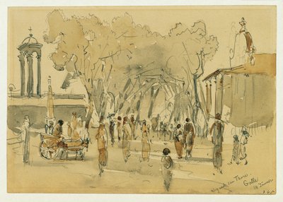 Veien til porten i Point de Galle på Ceylon (Sri Lanka) av Joseph Selleny