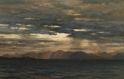 Soloppgang over nordvestkysten av Skye av Joseph Severn