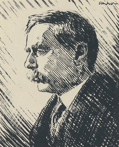 H. G. Wells, ca 1930-tallet, ca 1950. av Joseph Simpson