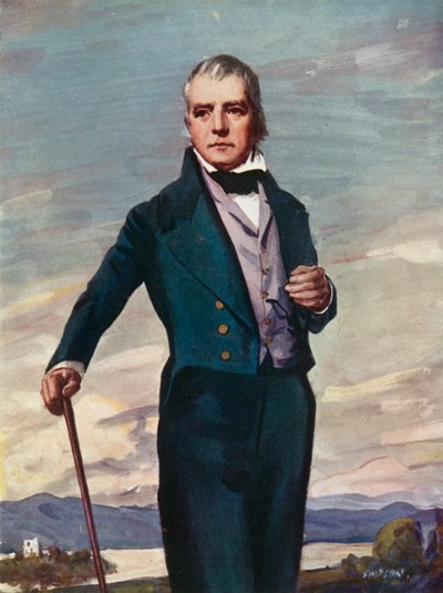 Sir Walter Scott, 1771-1832 av Joseph Simpson
