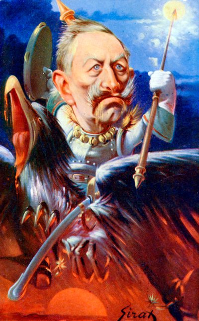 Kaiser Wilhelm II - karikatur av Sirat av Joseph Sirat