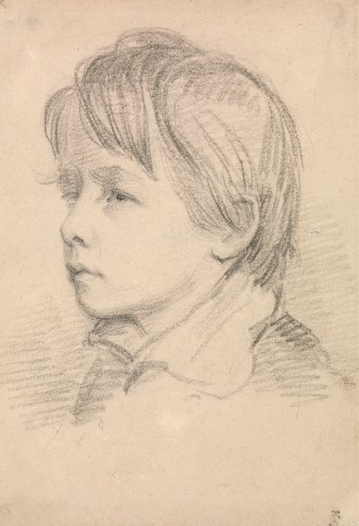 Skisse av kunstnerens bror, kaptein Michael Atwell Slater av Joseph Slater