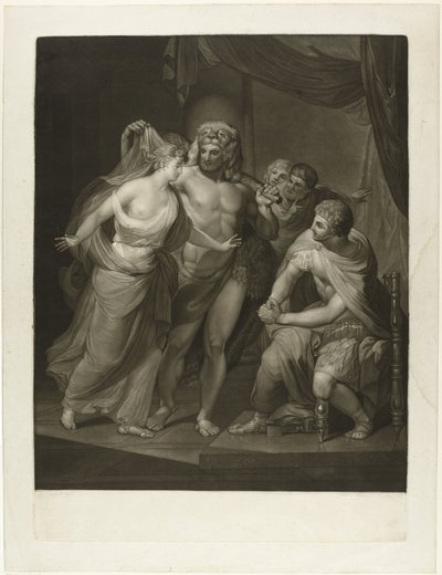 Hercules bringer Alcestis tilbake fra underverdenen av Joseph Spiegl