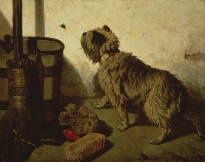 Hunden og fluen, 1856 av Joseph Stevens