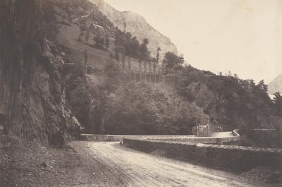 Vei fra Pierrefitte til Luz St Sauveur, 1853. av Joseph Vigier