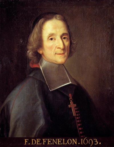 Portrett av Fenelon (Francois de Pons de Salignac de La Mothe-Fenelon (Mothe Fenelon) av Joseph Vivien
