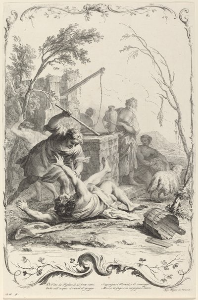 Moses slår en hyrde av Joseph Wagner