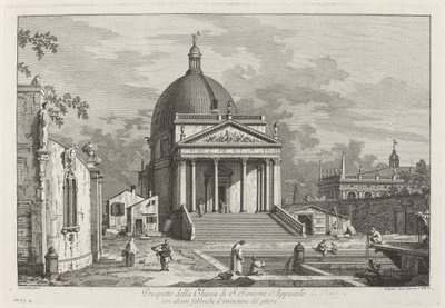 Prospekt fra Church of SAN. Simeone Apostolo, 1742. av Joseph Wagner
