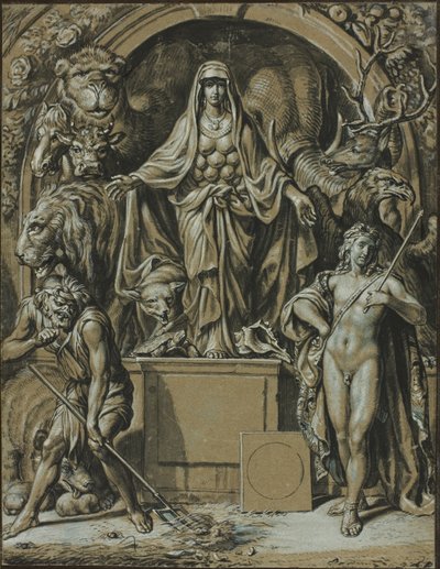 Diana av Efesos som allegori om naturen av Joseph Werner