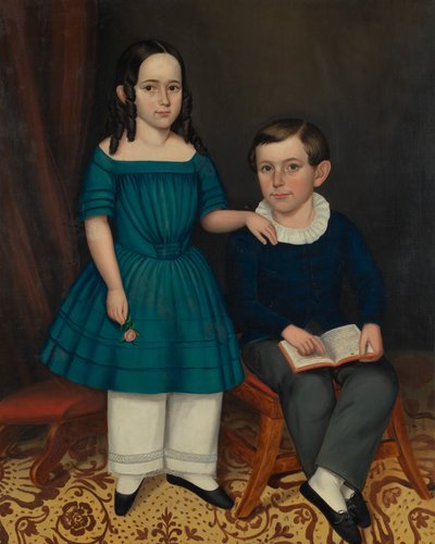John og Louisa Stock, 1845. av Joseph Whiting Stock