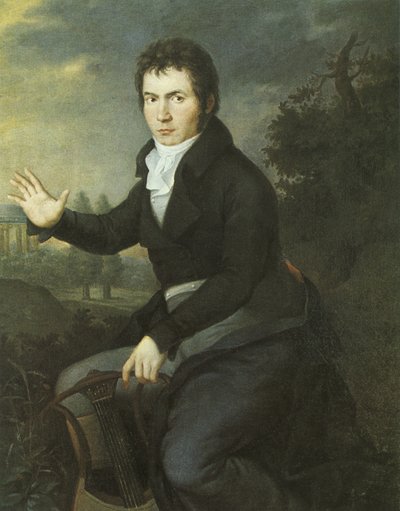Portrett av van Beethoven av Joseph Willibrord Mahler